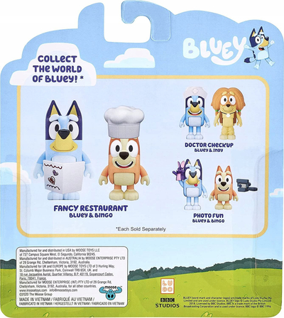 Set figurina TM Toys Bluey, 2 copë, ekskluziv restorant