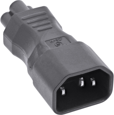 Adapter energjie INLINE IEC 60320 C14 në C5, 2.5A, i zi
