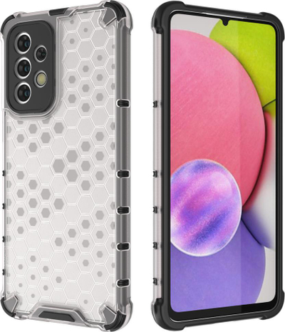Kapotë telefoni Honeycomb për Samsung Galaxy A33 5G, mbrojtëse hibride, kundër goditjeve, blu