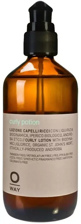 Balsam flokësh pa shpërlarje Oway Curly Potion, për flokë kaçurrela, 240 ml