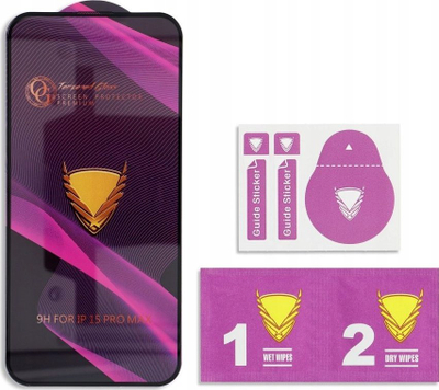 Xham mbrojtës Og Premium për iPhone XR 11, xham i temperuar, skaje të zeza