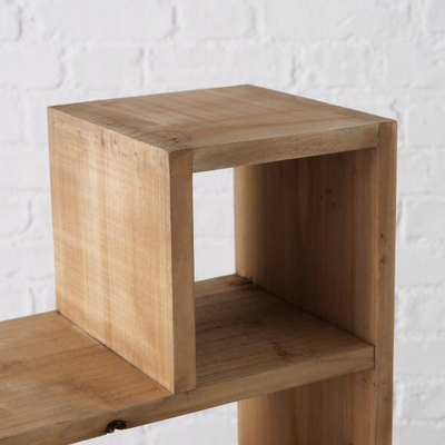 Raft lulesh Boltze Wooden Shelf, dru bredh kinez, 38x38x15 cm, ngjyrë natyrale