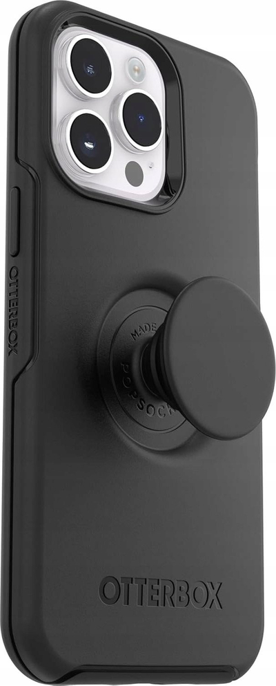 Mbulesë telefoni OtterBox Pop Symmetry, për iPhone 14 Pro Max, me PopGrip, e zezë