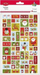 Stickers letre Titanum për Krishtlindje, 2 fletë, shumëngjyrëshe