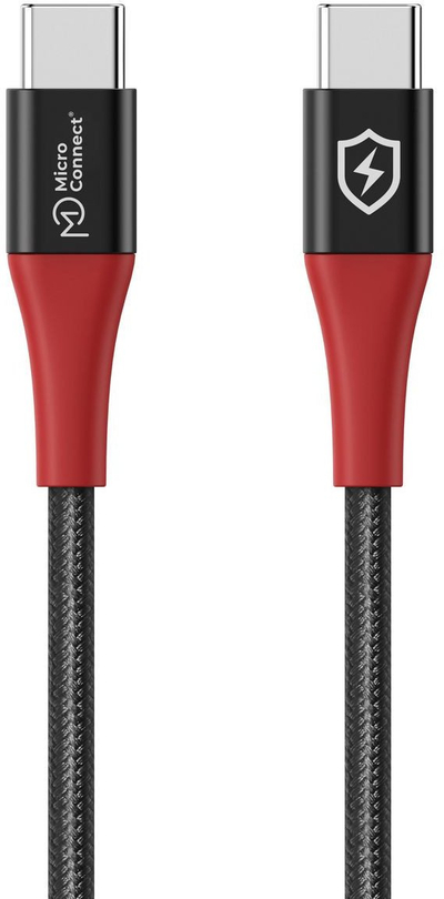 Kabllo USB C në USB C Microconnect Safe Charge, kabllo karikimi dhe të dhënash, e bardhë