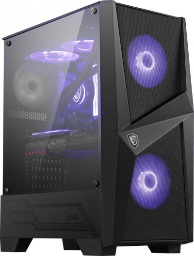 Kasë kompjuteri MSI MAG Forge 100M, e zezë / kaltër