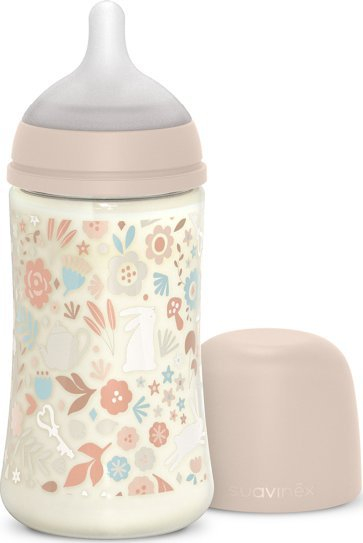 Biberon Suavinex Wonderland SX Pro, 270 ml, rrjedhje mesatare, rozë Liberty