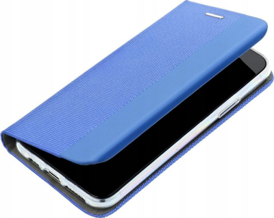 Kllëf telefoni Vennus Sensitive Book për Samsung Galaxy A55 5G, me magnet, me xhep karte, blu