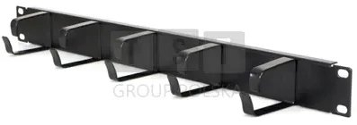 Organizer kabllosh Aptel RL-OR3M, për kabinet RACK 19", 1U, i zi