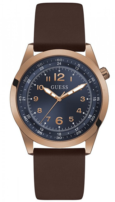 Orë dore për burra Guess Max GW0494G3, ngjyrë kafe