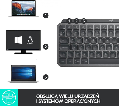 Tastierë Logitech MX Keys Mini (920-010498), US, pa kabllo, e hirtë