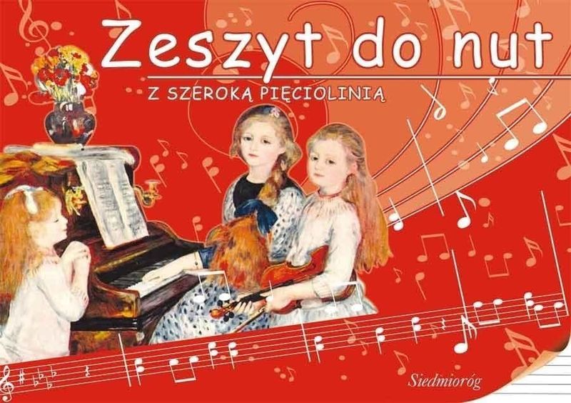 Fletore muzikore Siedmioróg, pentagram i gjerë, për fëmijë