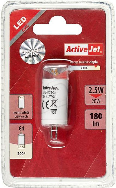 Poç elektrik Activejet 4G 2.5W 12V 180lm, w bardhë ngrohtë