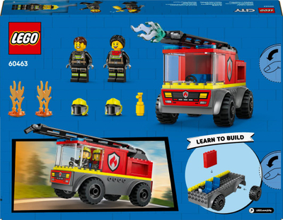 Lodër kamion zjarrfikës Fire Ladder Truck, set lojërash, për fëmijë 4+