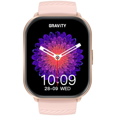 Smartwatch për goca Gravity GT43-1, ekran 2.01", IP68, rozë