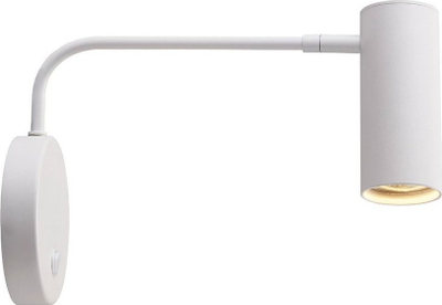 Lampë murale Tubo WL 20034 WH N, metal, moderne, e bardhë