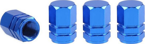 Kapak valvule gome AMiO 02239, alumini, set 4 copë, blu