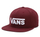 Kapele për meshkuj Vans Drop V II Snapback, e kuqe e errët