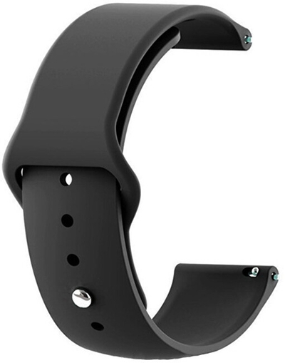 Rripa për orë dore 4wrist Samsung Galaxy Watch, të zeza, 20 mm