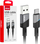 Kabllo karikimi USB AMiO 03923, lidhje USB, e zezë gri