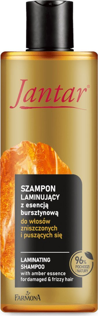 Shampo flokësh Jantar Laminating, për flokë të dëmtuar dhe kaçurrel, 300ml