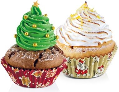 Kapsula për pjekje Tescoma Cookie Cups Delicia, 6 cm, 60 copë, motiv Krishtlindjesh