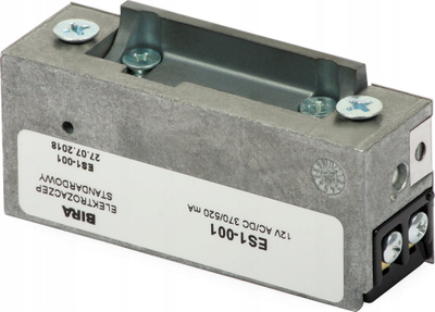 Elektromagnet dere Bira ES1-001 me gjuhë standard, 10–14V AC/DC, për sisteme kontrolli aksesi