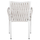 Karrige Martin prej alumini 56x56x80Hcm (HM5564.11), bardhë