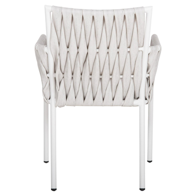 Karrige Martin prej alumini 56x56x80Hcm (HM5564.11), bardhë