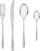 Set lugë e pirunë Gerlach Muza 68 copë, çelik inox, me shkëlqim, argjendtë