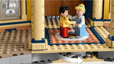 Set LEGO Disney Castle, komplet ndërtimi koleksion, kështjellë dekorative, shumëngjyrësh