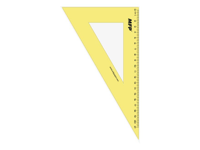 Trekëndësh vizatimi MFP, 21 cm, 30° 60° 90°, jeshil