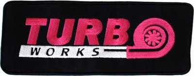 Patch dekorativ TurboWorks Tab, 23.5 x 6.5 cm, shumëngjyrësh