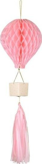Dekor balon letre honeycomb, varëse, rozë