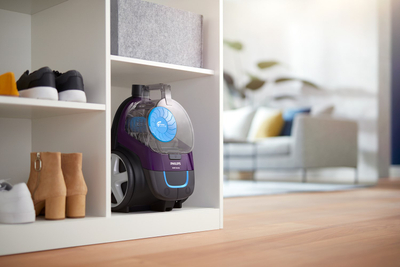 Fshesë me korrent Philips PowerPro Compact FC9333/09, 900W, pa qese, blu