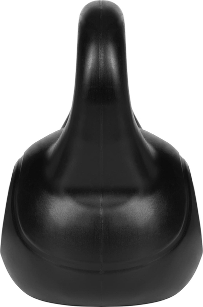 Kettlebell Rebel Active 14 kg, i veshur me PVC, me dorezë të rehathme, gri