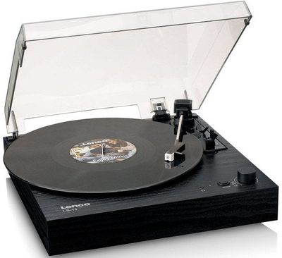 Грамафон Lenco LS-15 LS Series, со звучници, црн