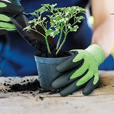 Doreza kopshti Spontex Smart Garden, madhësia 6, jeshile me të zezë