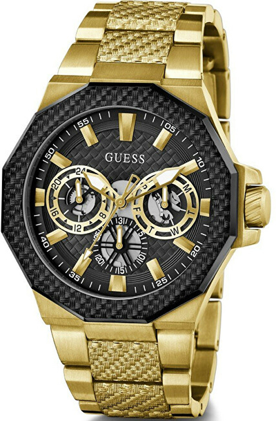 Orë dore për meshkuj Guess Indy GW0636G2, e artë