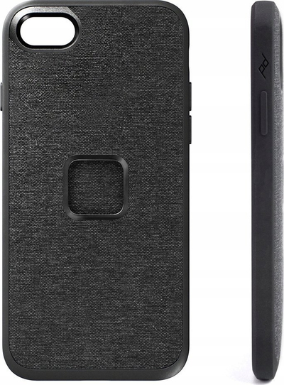 Mbrojtëse telefoni Peak Design Mobile Everyday Fabric Case, për iPhone SE 2022, gri e errët