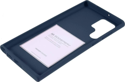 Këllëf telefoni Mercury Soft për Samsung S22 Ultra S908, TPU, mat, blu