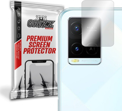 Mbrojtës kamere GrizzGlass Vivo Y21A, xham hibrid, transparent