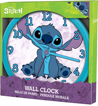 Orë muri për fëmijë Kids Licensing Disney Stitch, mekanizëm i qetë, blu