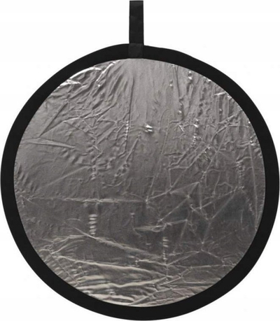 Reflektor fotografik GlareOne Bounce Board 2 në 1, 56 cm, i bardhë dhe argjendtë