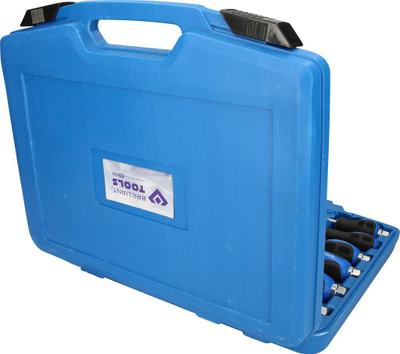 Set kaçavidash Brilliant Tools BT034012, 12 copë, Slot edhe Phillips, blu