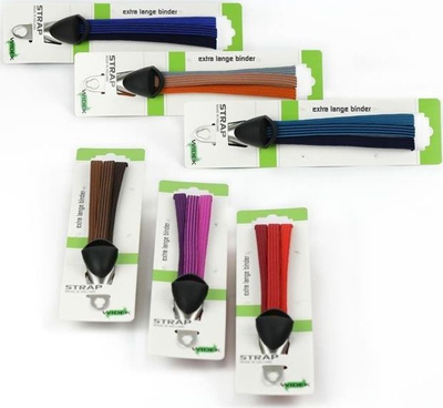 WIDEK Trio Straps E-Bike Vision, гумени ремени за багажник, комбинација бои, комплет од 12 парчиња