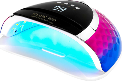 Лампа за нокти УВ ЛЕД Glow YC57 RN, 268W, сино розова