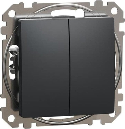 Buton ndriçimi i dyfishtë Sedna Design, black anthracite