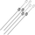 Set shkopinjsh për skarë, çelik inox, shumëpërdorimësh, ngjyrë argjendi