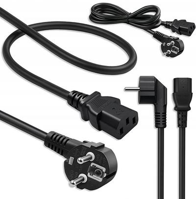 Kabllo rryme Qoltec SCHUKO CEE 7/7 në IEC C13, 1.8m, 3x0.75mm2, i zi